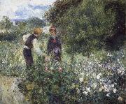 Pierre-Auguste Renoir Conversation with the Gardener oil painting reproduction